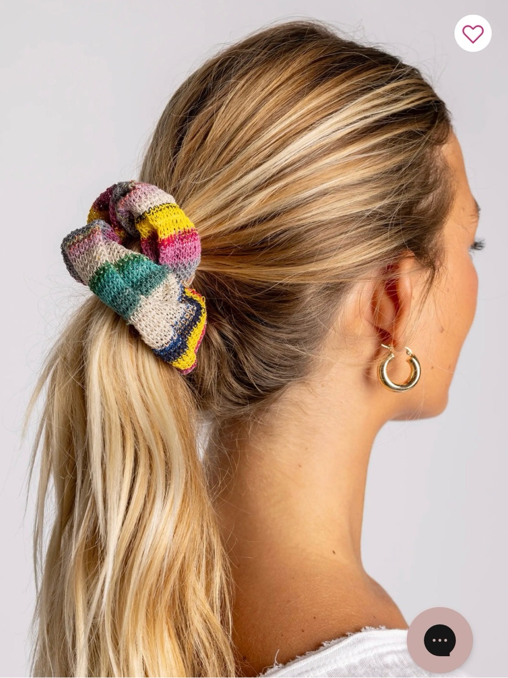 Natural Life Rainbow Hair Scrunchy